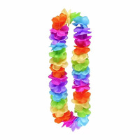 Neon Rainbow Hawaiian Garland