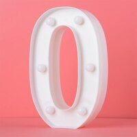 0 Light Up LED Number (21x13x4.5cm)
