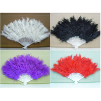 White Feather Hand Fan