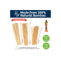 Bamboo Skewers Variety Pack (3 size) - Pk 100