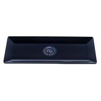 Black Melamine Rectangle Platter (35x15x1.5cm)