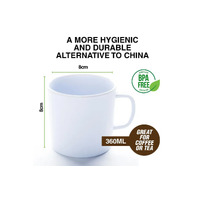 White Melamine Mug (360ml)