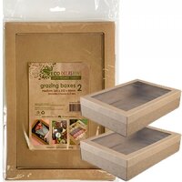 Medium Kraft Grazing Boxes (360x252x80mm) - Pk 2