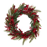 Christmas Holly Wreath (45cm)