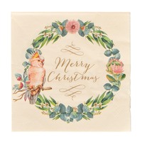 Australiana Christmas Napkins - Pk 20