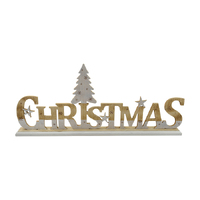 Wood Tabletop Christmas Sign (59x25x6cm)