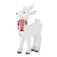 Winter Reindeer w/ Scarf Decoration (29x17x56cm)