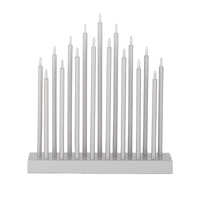 LED Silver Candles Decoration (26x6x29cm)