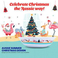 Christmas Summer Melamine Bowl (30x8cm)