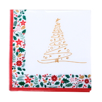 Christmas Enviro Paper Napkins (33cm) - Pk 30