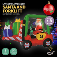 Inflatable Santa & Forklift Decoration (240x180cm)