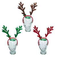 Premium Xmas Antler Glitter Headband (37x35cm)