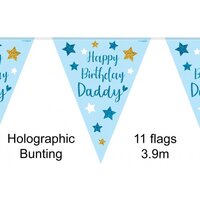 Happy Birthday Daddy Bunting Banner (3.9M)