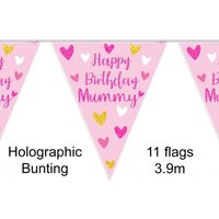 Happy Birthday Mummy Bunting Banner (3.9M)