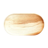 Palm Leaf Serving Platter Large 22 x 12 Inch 2 Pack