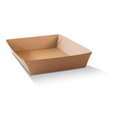 MEDIUM Kraft Corrugated Takeaway Trays - Pk 125