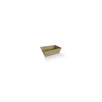 X-SMALL Kraft Corrugated Takeaways Trays - Pk 75