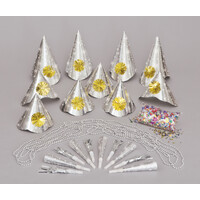 Silver New Year Party Kit for 10