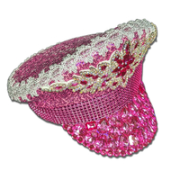 Glam Pink Jeweled Festival Hat