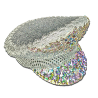Glam White Jeweled Festival Hat