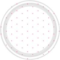 17cm Pink Dots Paper Plates - Pk 8