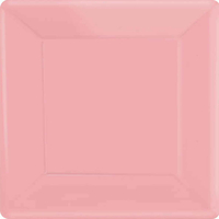 Paper Plates 23cm Square 20CT - New Pink
