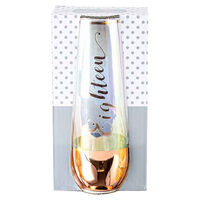 Rose Gold 18th Stemless Champagne Glass (180ml)