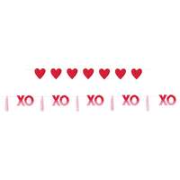 XO Valentine's Hearts & Tassels Banner Kit (1.8M)