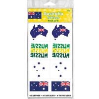 Asstd. Aussie Temporary Tattoos - Pk 8