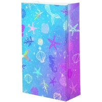 Undersea Mermaid Paper Loot Bags - Pk 8