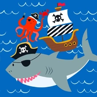 Pirates Ahoy Paper Napkins - Pk 20
