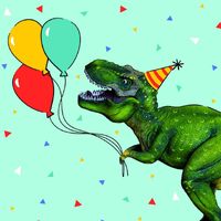 Dinosaur Birthday Paper Napkins - Pk 20