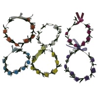Roses & Ribbons Headband Accessory (Asstd. Colours)