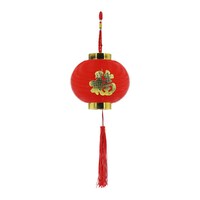 Red Chinese Lantern with Tassel - 14 x 16cm