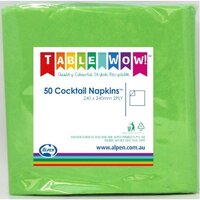 Lime Green Cocktail Napkins - Pk 50