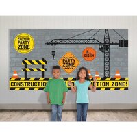 Construction Party Zone Scene Setter (82x160cm)