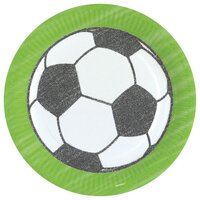 Soccer Party Paper Plates (23cm)