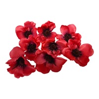 Stemless Artificial Poppies - Pack of 30