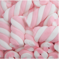 Pink & White Twist Marshmallows (800g)