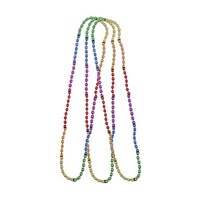 3Pk Rainbow Bead Necklace
