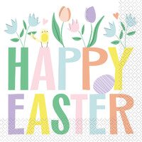 16 Pretty Easter Luncheon Napkins