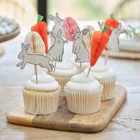 Hop Hop Hooray Cupcake Toppers