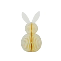 Bunny Hanging Ornament, Paper, 8 x 16 cm, White