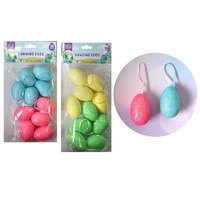 Easter Glitter Hanging Eggs, Pack of 10