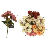 Assorted Color Silk Flowers with 5 Heads, 29cm