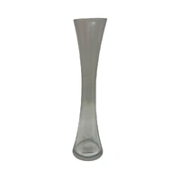 Clear Glass Tapered Vase, 11cm x 40cm