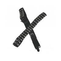 Silver Leather Bullet Belt
