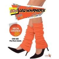 Neon Orange Leg Warmers (Set Pair)