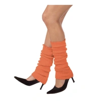 Neon Orange Leg Warmers (Set Pair)