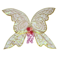 Costume Pink & Gold Fairy Wings (100x70cm)